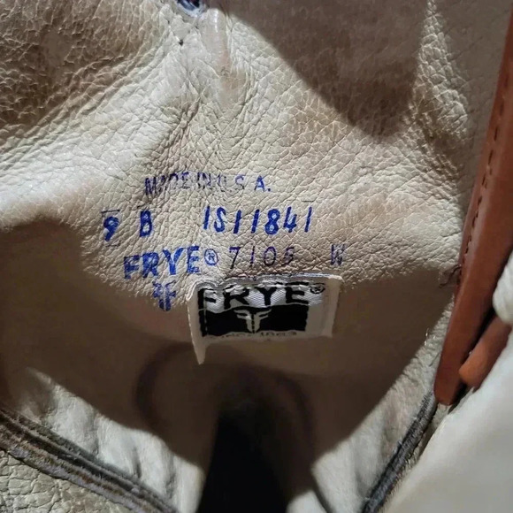 Vintage FRYE Leather Western Boots 7105 - Picture 10 of 11